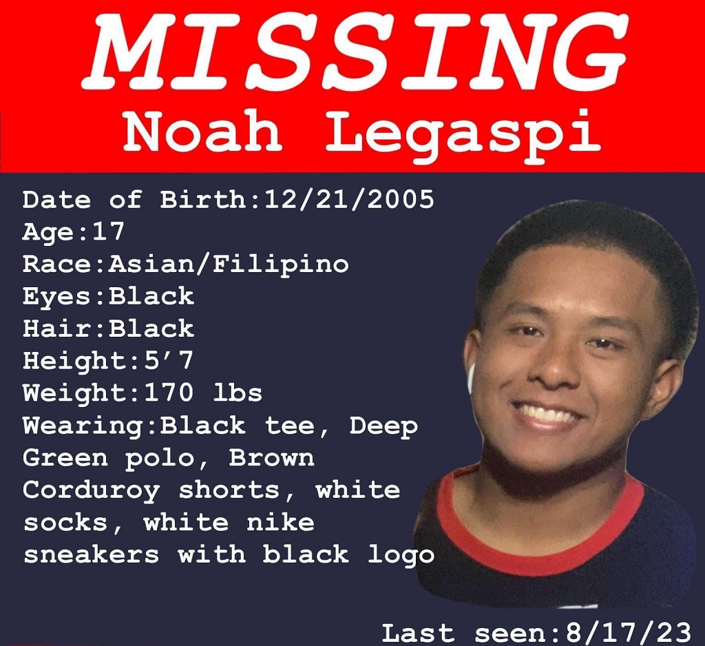 Noah Legaspi Missing