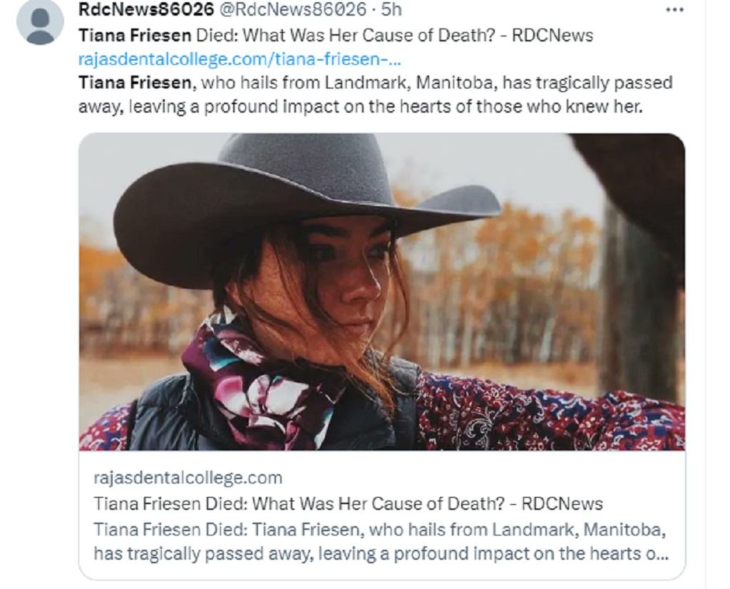 Tiana Friesen Obituary